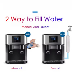 Distributeur d'eau 3-en-1 avec machine à glaçons pilés et fonction autonettoyante, capacité de 15 kg, idéal pour la maison, la cuisine et le bureau - Product Image 6