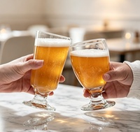 Verres à bière artisanale Libbey personnalisables, verres à bière de blé sur pied, verres minimalistes adaptés aux banquets, restaurants et bars