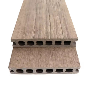 Hiện đại ngoài trời không thấm nước chống trượt thân thiện với môi WPC <span class=keywords><strong>decking</strong></span> thiết kế gỗ composite vườn ruộng bậc thang trang trí chải - Product Image 4