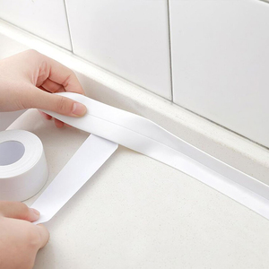 Tira de calafateo autoadhesiva <span class=keywords><strong>Cinta</strong></span> <span class=keywords><strong>selladora</strong></span> de calafateo impermeable para encimera, baño, <span class=keywords><strong>fregadero</strong></span>, bañera, Protector de borde de inodoro - Product Image 1