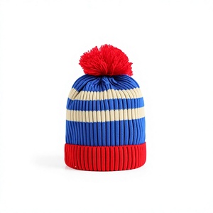 High Quality Manufacture's Sport Bobble Golf Toque Knitted <b>Pompom</b> Beanie Hat Winter Outdoor 100% Acrylic Beanie Unisex - Product Image 1