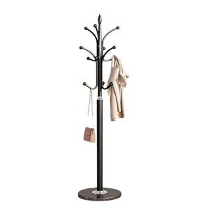 Modern Metal Coat Rack Freestanding Minimalist Design Stable Floor Standing Clothes Hanger For Bedroom Living Room - Product Image 5