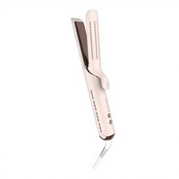 Lisseur de cheveux électrique 3D à plaques céramiques flottantes, technologie ionique négative, système de refroidissement par air pour usage extérieur, camping-car et domestique