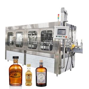 <span class=keywords><strong>Automatic</strong></span>高速10000bph 1リットルガラスボトルワインウォッカリンサフィラーRoppキャッパーT形状コーカー機 - Product Image 1