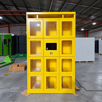 Casier alimentaire intelligent personnalisé, armoire de retrait de repas chauffée avec écran tactile et code QR