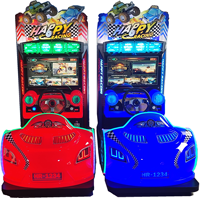 Simulateur de parc d'attraction intérieur Kids Mini Happy Racing Arcade Video Car Game Machine Racing Cars Games