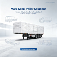 Semi-remorque Qifeng International à 3 essieux en acier épais antirouille avec bords hauts pour le transport de bétail et de volailles