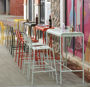 Alta qualità durevole struttura in metallo moderno minimalista mobili da esterno bar balcone tavolo esclusivo per uso esterno - Product Image 5