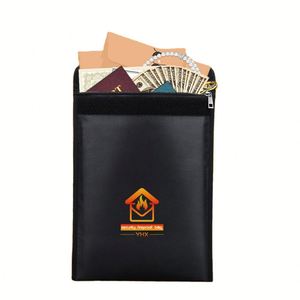 CUSTOM Best Lipo Battery Waterproof A4 <b>Document</b> <b>Bag</b> 14*10 Aluminum Foil Fireproof Silver Handle Guard Metal 14*10 Aluminum - Product Image 1