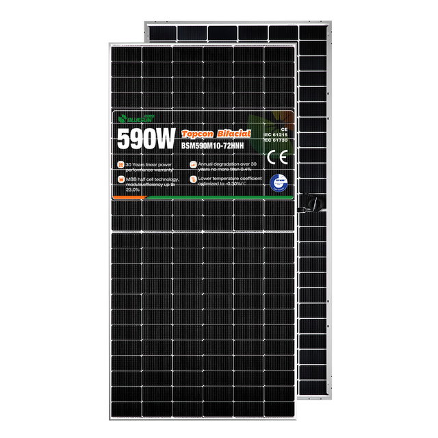 China Stock N Type Monocrystalline Silicon Solar Panel 500w 540w Solar Energy 550 Watt Solar Panel