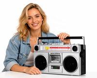Lecteur de cassette rétro de marque Fortune, enregistreur, haut-parleurs, convertisseur de cassette en MP3, lecteur et enregistreur MP3, convertisseur MP3, radio