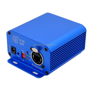 Extenseur de signal <span class=keywords><strong>ArtNet</strong></span> DMX512, contrôleur d'éclairage de scène LED à 2 sorties et boîtier en plastique pour la conversion de signal d'éclairage - Product Image 1