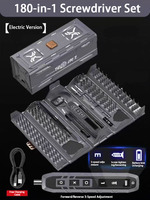 Jeu de tournevis 180 en 1, jeu de tournevis de précision magnétique, outils de réparation de téléphone portable