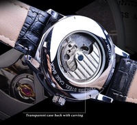 Jam Tangan Pria Forsining Model Terbaru High-End Tali Kulit Tahan Air Laris Manis Otomatis Mekanik Tourbillon