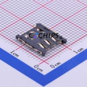 SNO-1304-T SIM Card Connector SMD Connector Plug-In Type Nano SIM Card Card Holder 1.35mm - Product Image 2