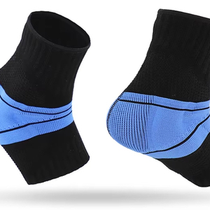 Protection de cheville en silicone pour hommes, équipement de protection léger pour la correction et la compression du pied, fabriqué sur machine à tricoter plate - Product Image 2