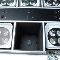 Projecteur LED PAR rechargeable IP65 4x RGBWA+UV 6-en-1 sans fil DMX WiFi pour extérieur, éclairage de mariage, télécommande, 4100K neutre