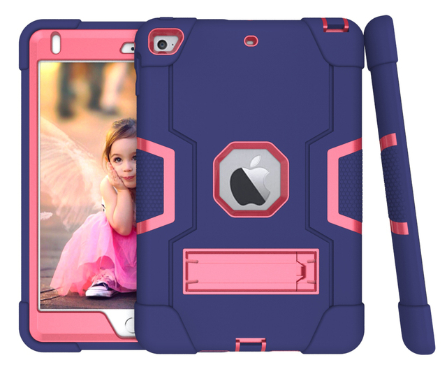 Heavy Duty Case for iPad Mini 4/Mini 5 7.9 Inch 4th/5th Generation With Kickstand Shockproof Protective Armor Tablet Cover