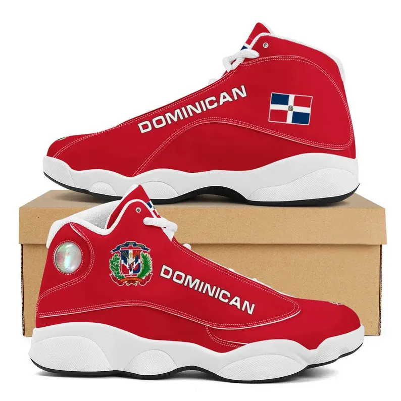 Dominican Sneakers Wholesale Custom Brand Basketball Shoes Men's DIY Walking Style Shoes Running Soccer Sport Footwear