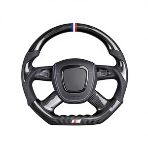 พวงมาลัยรถยนต์อัลคันทาราทำจากคาร์บอนไฟเบอร์สำหรับรถ Audi <span class=keywords><strong>A4</strong></span> B8 B8.5 Q5 A6 C7 C7.5 2011 2012 2013 2014 2015 2016 - Product Image 6