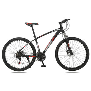 Vélo de montagne 27,5 pouces en alliage d'aluminium avec freins à disque doubles, fourche à suspension, type standard unisexe pour adultes - Product Image 3