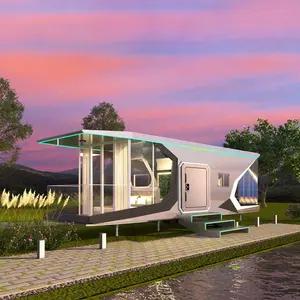 Small Space Prefabricated Container House Tiny Villa Cozy Prefabricated Sips House Log Cabin For Countryside Living