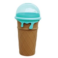 Mug à smoothie portable fait maison, machine à glace, machine à slushie à double couche à pression pour jus, préparation rapide