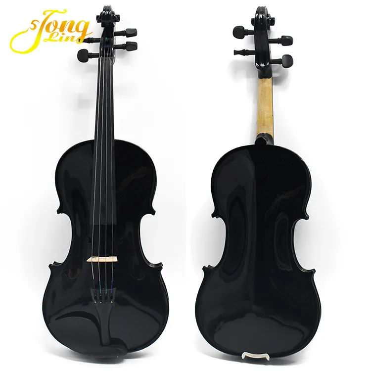 China Manufacturer Wholesale Spruce Face Material Black Violin