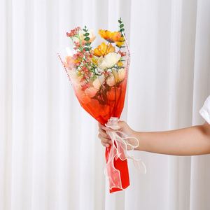 โรงงานขายส่งวัสดุห่อดอกไม้แบบไล่สี ถุงพลาสติกใส OPP  ขั้นต่ำ 50 ถุง - Product Image 6