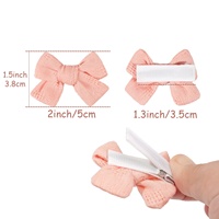 Barrettes à cheveux de haute qualité faites à la main, couleur unie, pour filles, pinces à cheveux de boutique, accessoires pour cheveux d'enfants