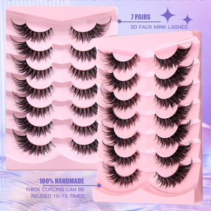 7 paires <span class=keywords><strong>de</strong></span> faux <span class=keywords><strong>cils</strong></span> renard naturel épais <span class=keywords><strong>cils</strong></span> à friser imitation <span class=keywords><strong>cils</strong></span> <span class=keywords><strong>de</strong></span> chat en gros - Product Image 2