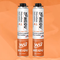 Promotion : Mousse polyuréthane expansive 750 ml, ignifuge, forte expansion, pour isolation, construction et menuiserie Weidu