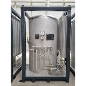 Tanque de Almacenamiento Criogénico Vertical Certificado por ASME CE de 1-200m3 para LIN LOX LAR, Recipiente Aislado al Vacío para Oxígeno Líquido, Nitrógeno y Argón - Product Image 1