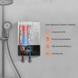 Chauffe-eau électrique haute puissance 8000-12000W 220V, élément chauffant en aluminium moulé, commande tactile, WiFi, application télécommandée, IPX4 - Product Image 5