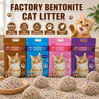 Litière pour chat en bentonite écologique Eisen, sable sanitaire, 99 % sans poussière, agglomération rapide, contrôle des odeurs, parfum café pour chats