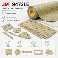 Feuille A4 210 mm x 297 mm, ruban de transfert 3M 9472LE 9495LE, film adhésif pour découpe à la presse, pour l'électronique et l'assemblage industriel