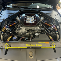 Nouvel admission d'air froid en titane Nissan GTR R35 - Haute performance, léger, épaisseur 1,2 mm, fixation directe, moteur VR38DETT, référence OE 16528JF00A