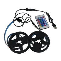 Tira de luces led rgb flexible, Control remoto, multicolor, 5m, 12v, 5050 rgb, tira de píxeles
