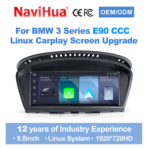 Navihua Upgrade 8.8'' Autoradio pour BMW Série 3 BMW E90 CCC 2004 2008 Système Linux Moniteur de voiture Radio GPS Lecteur <span class=keywords><strong>DVD</strong></span> - Product Image 2