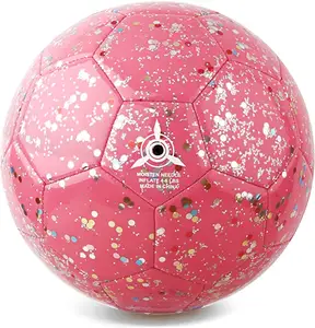 पीवीसी चमक लड़की के लिए बच्चों शीर्ष गुणवत्ता पर्यावरण हितैषी निविड़ अंधकार polyurethane 100 पैक मूल अनुकूलित फुटबॉल फुटबॉल गेंदों