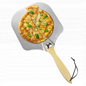 Pala per <span class=keywords><strong>Pizza</strong></span> da 12 Pollici con Taglierina per Cuocere e Affettare <span class=keywords><strong>Pizza</strong></span> Fatta in Casa, Set Pala per <span class=keywords><strong>Pizza</strong></span> 2 in 1 in Alluminio - Product Image 6
