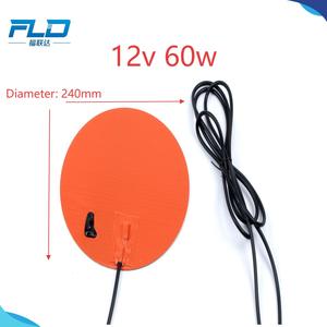 UL Certified 12V 57W Flexible Silicone Band <strong>Heater</strong> For Industrial Pipe Battery Heating Custom Size OEM - Product Image 3
