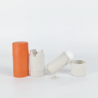 Récipient en plastique torsadé de matériau de paille de blé rechargeable de 30ml bouteille baril intérieur contenants de bâton déodorant