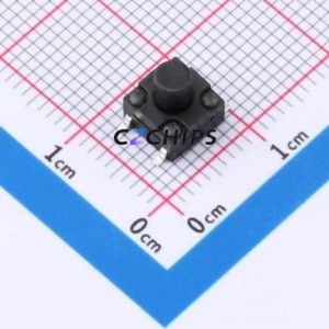 GT-TC120A-H070-L1 Tactile Switch SMD-4P,6.2x6.2mm Switch Single Pole Single Throw Round Button 1.6N Vertical Mount - Product Image 1