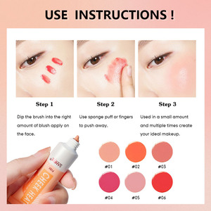 SANIYE มูสเหลวบลัชออน,สีผสมกำมะหยี่กันน้ำตามสูตรหลากสี - Product Image 3