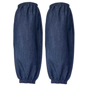 Manchettes en denim extra larges 42x22cm, manchette élastique, résistantes à l'eau, usage quotidien pour hommes, femmes, adultes, personnes âgées - Product Image 1