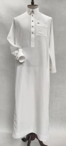 Directo de fábrica de alta calidad poliéster árabe hombres Thawb <span class=keywords><strong>estilo</strong></span> saudí Thobe con <span class=keywords><strong>pantalones</strong></span> clásico liso musulmán Oem servicio Kandura - Product Image 3