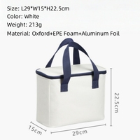 Sac isotherme portable, sac à déjeuner imperméable en Oxford, sacs à déjeuner épais avec blocs de glace, panier à déjeuner pour un usage quotidien