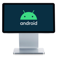 Terminal de point de vente Android ultra-plat 15,6 pouces argenté avec écran tactile, faible MOQ, approvisionnement en gros, vente en gros d'usine