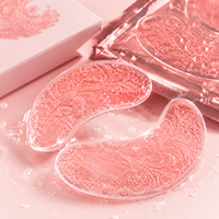Patchs oculaires anti-âge au collagène hydrogel à la cristallisation de PDRN, marque privée, pour la réparation des yeux
